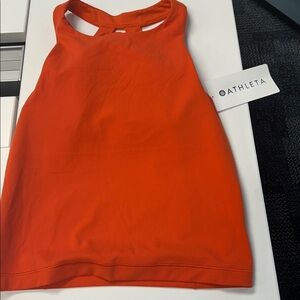 Athleta Bright Orange Sleeveless Top